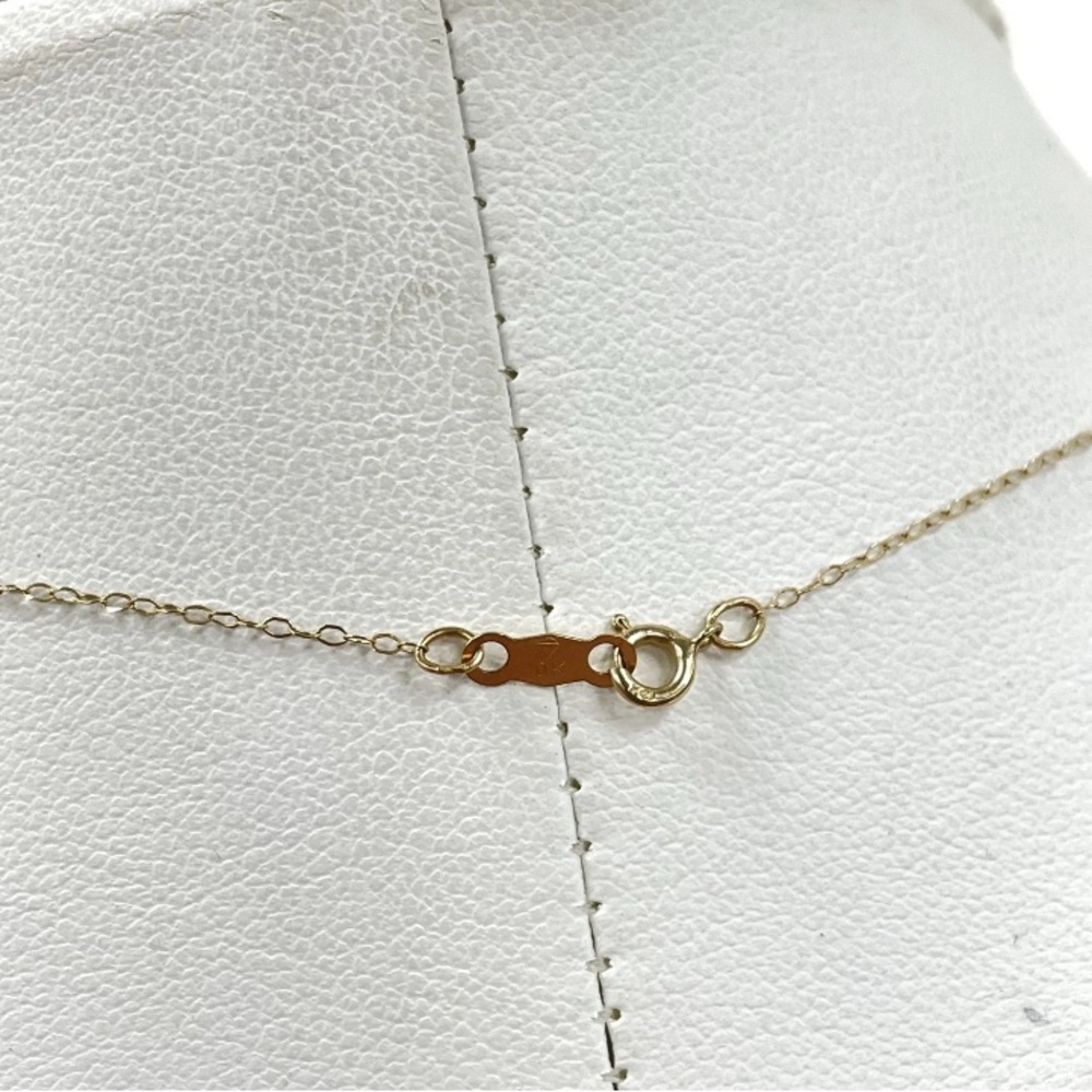 10kt Gold Dainty Chain Necklace - Picture 2 of 4